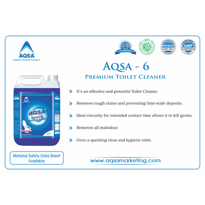 Premium Toilet Cleaner AQSA 6 AQSA MARKETING PRIVATE LIMITED