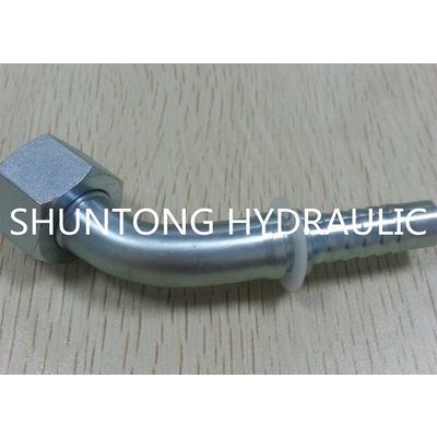 PIPE FITTING HOSE ADAPTER HYDRAULIC FITTING 45 ORFS FEMALE FLAT SEAL