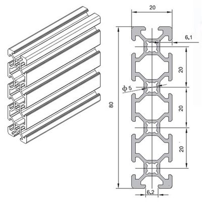 Industrial Aluminium Profiles Hoonly Aluminium Co Ltd