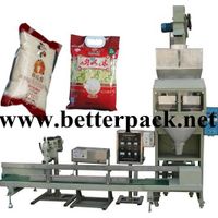 Automatic Beans Sugar Rice Weighing Bag Filling Sealing Packing Line