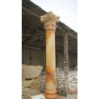 Marble stone pillar