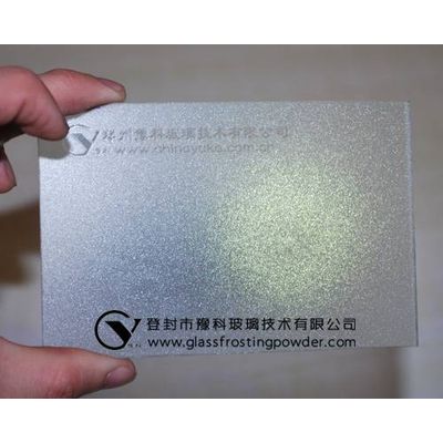Oil-sand effect glass frosting powder for etched glass