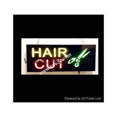 Led sign for barber shop