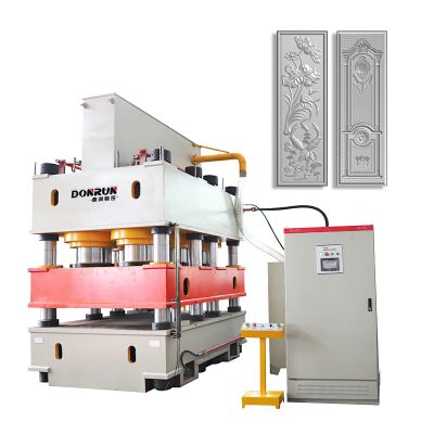 ss steel door skin embossing machine sheet metal drawing hydraulic press 3600 ton