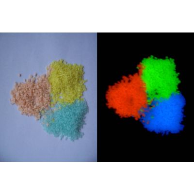 photoluminescent plastic pellets/granules/resin