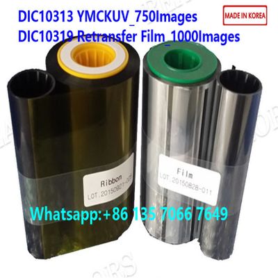Compatible Matcia Ribbon DIC10313 YMCKUV & DIC10319 Retransfer Film Matica XID8300 XID9300 XID560i