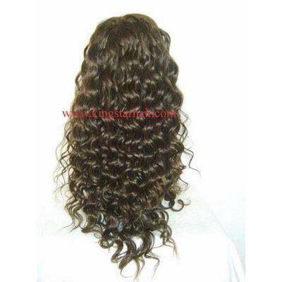 sell virgin indian hair front lace wigs