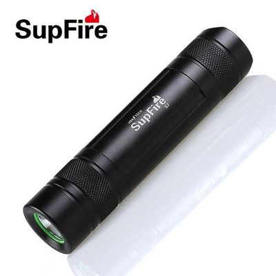 Compatible 18650 lithium battery and AAA battery SupFire S7 flashlight for biking