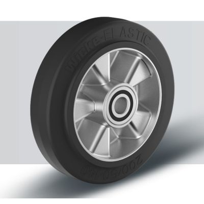 Wicke 8 inch 500 kg medium duty rubber load wheels for carts and mobile racks
