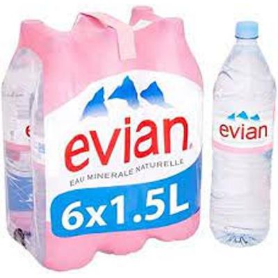 Evian Mineral Water, Naturally Filtered Drinking Water