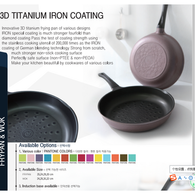 Sell 3D Coated Frypan from Korea