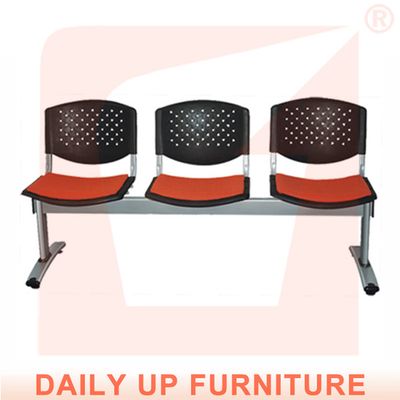 Public Waiting Chair With Padded Seater 3 Seater Link Chair Lobby Reception Chair