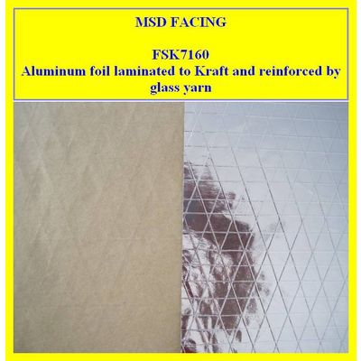 manufacturer of Aluminum Foil Laminated to Kraft Paper Reinforced by Triaxial Scrim for Air Duct (FS