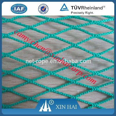 Polyethylene raschel knotless netting for fishing and aquaculture and agriculture netting