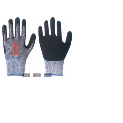 Cut Resistance glove Nitrile coating.