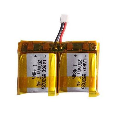 Lithium polymer battery packs, PL552025 7.4V 450mAh