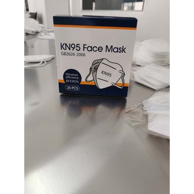 FDA Certification Breathable KN95 White Disposable Mouth Face Masks Particulate Respirator 95% Filtr