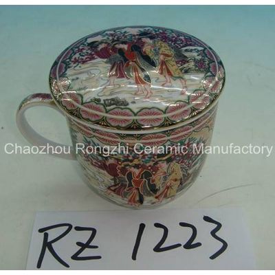Porcelain Mug with lid