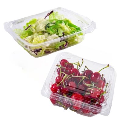 Clear Plastic Container with Lid PET Transparent Square Food Container