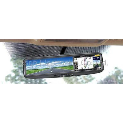 4.3 inch Rearview Mirror LCD Touch Screen built-in GPS + Bluetooth
