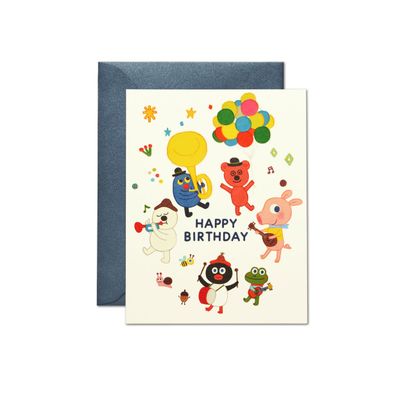 FRIENDS PARADE GREETING CARD