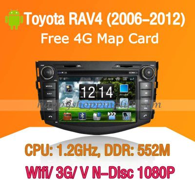 Android Car DVD Player for Toyota RAV4 with GPS 3G Wifi