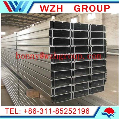 Q235/Q345 C and Z steel channel as purlins for the steel structure building