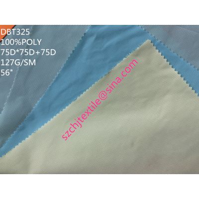 polyester yarn dye memory windcoat fabric