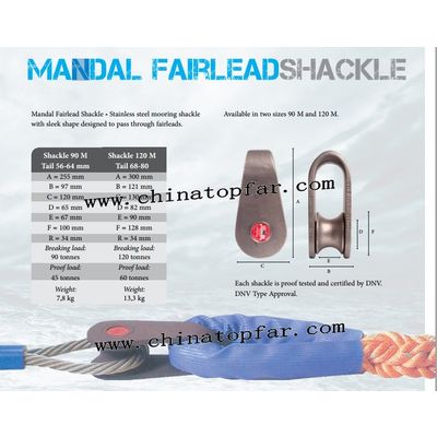 Sell marine mooring Mandal Fairlead Shackle and Tonsberg Mooring Link
