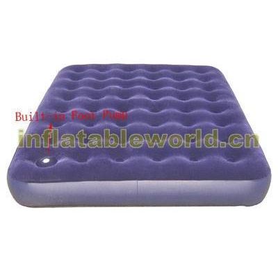 air bed with built-in foot pump