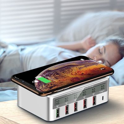 Tenee 818F QC , wireless and USB multifunction charger with Led display