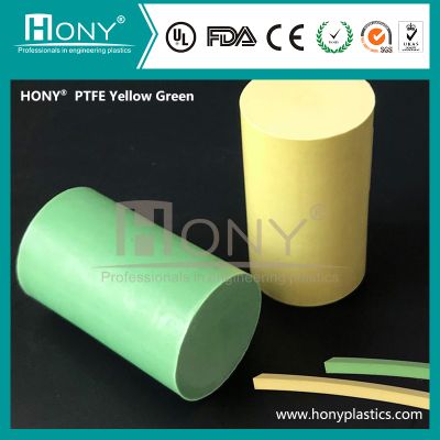 HONY®Yellow PTFE Rod PTFE Bar Green PTFE Bar