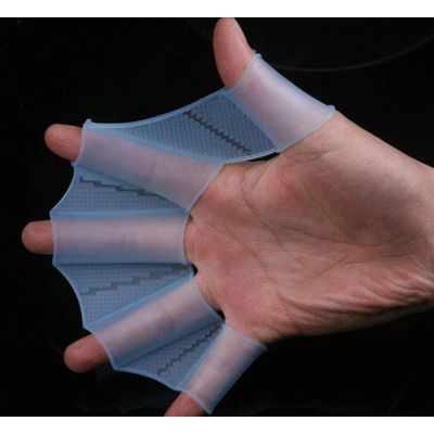 Factory Price Durable Rubber Silicone Swim Gloves