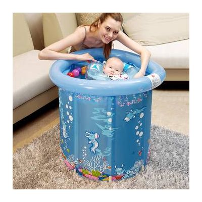 Soft Inflatable baby bathtub,portable baby bath tub with stand