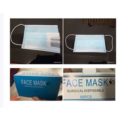 in Stock Face Mask with Earloop Maschere Face Disposable