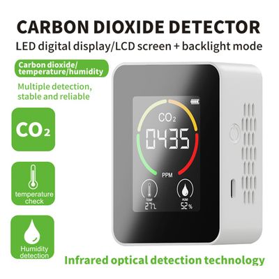 CO2 Meter CO2 Detector Multifunctional Thermohygrometer Home Intelligent Gas Analyzer Household Digi