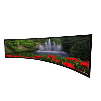 3D Curved fixed frame projection screen for home theaters