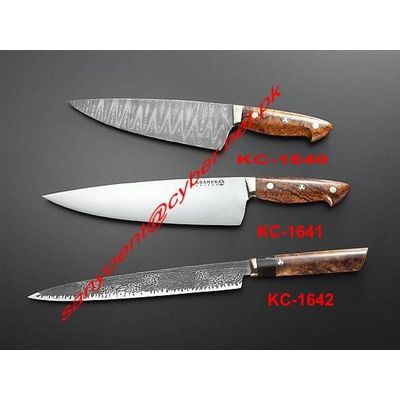 Damascus Kitchen knives set