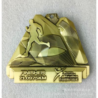 Award Sport Marathon Medal with ribbon/Medallion
