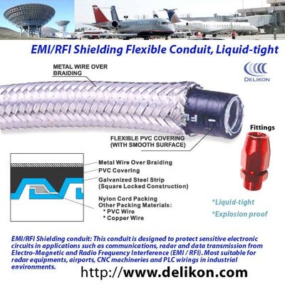 hazardous industry cable metal Braided liquidtight flexible metal conduit,braided liquidtight condui