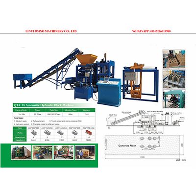 China automatic hydraulic cement concrete hollow block making machine for blocks pavers hourdis