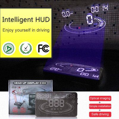 high performance CE 5.5 inch Car hud head up Display OBD II speed monitor car hud Suitable for most