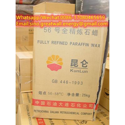 Kunlun Brand Fully Refined Paraffin Wax /Semi Fine Paraffin Wax /Crude Paraffin Wax 58-60