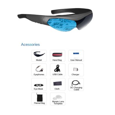 Android 4.4 Touch Screen Video Glasses, Glass Customized Version, WIFI , Bluetooth Connect