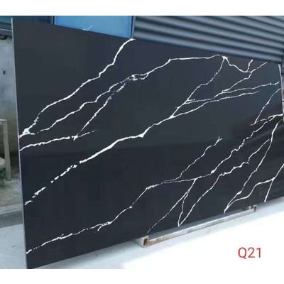 black quartz slab