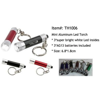 Promotion Mini Aluminum Led Keychain Light TH1006