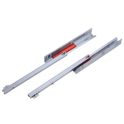 single extension undermount drawer slides with push open witn pin