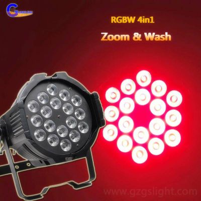 Professional 18pcs10W RGBW4in1 Zoom LED Stage PAR Can Light for Wedding&Party (P18-4)