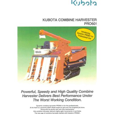Sell Used Kubota Combine Harvesters and Spare Part