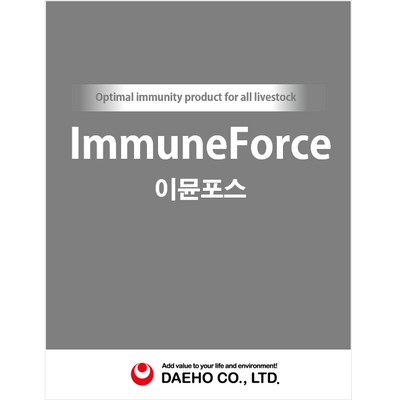 Korean Animal medicine Immune Force with Active ingredients: Nucleotide, Bacillus, Lactobacillus